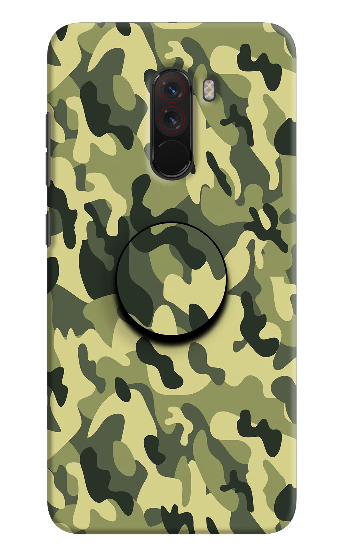 Camouflage Poco F1 Pop Case by Casekaro