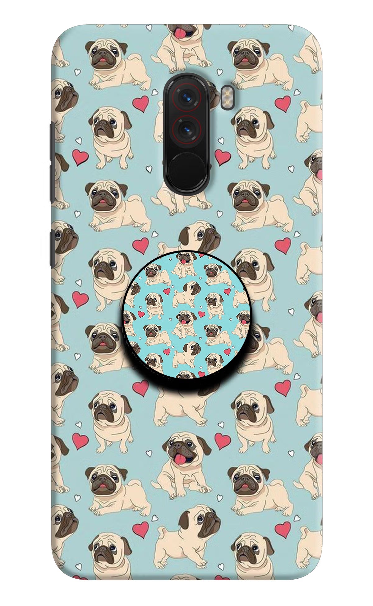 Pug Dog Poco F1 Pop Case by Casekaro