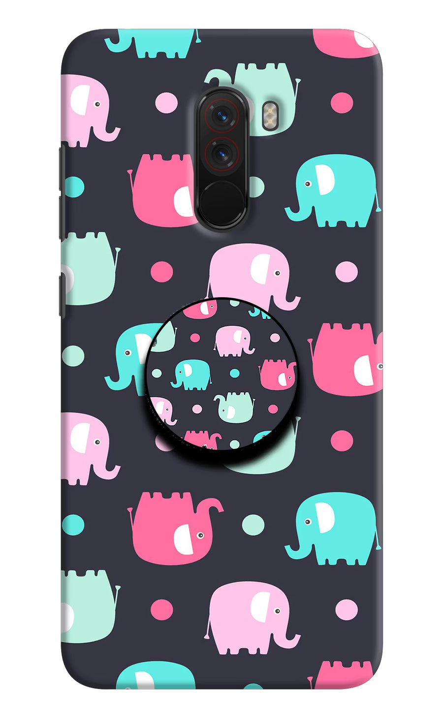 Baby Elephants Poco F1 Pop Case, Hard case