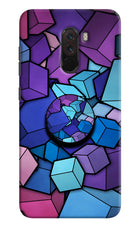 Cubic Abstract Poco F1 Pop Case by Casekaro