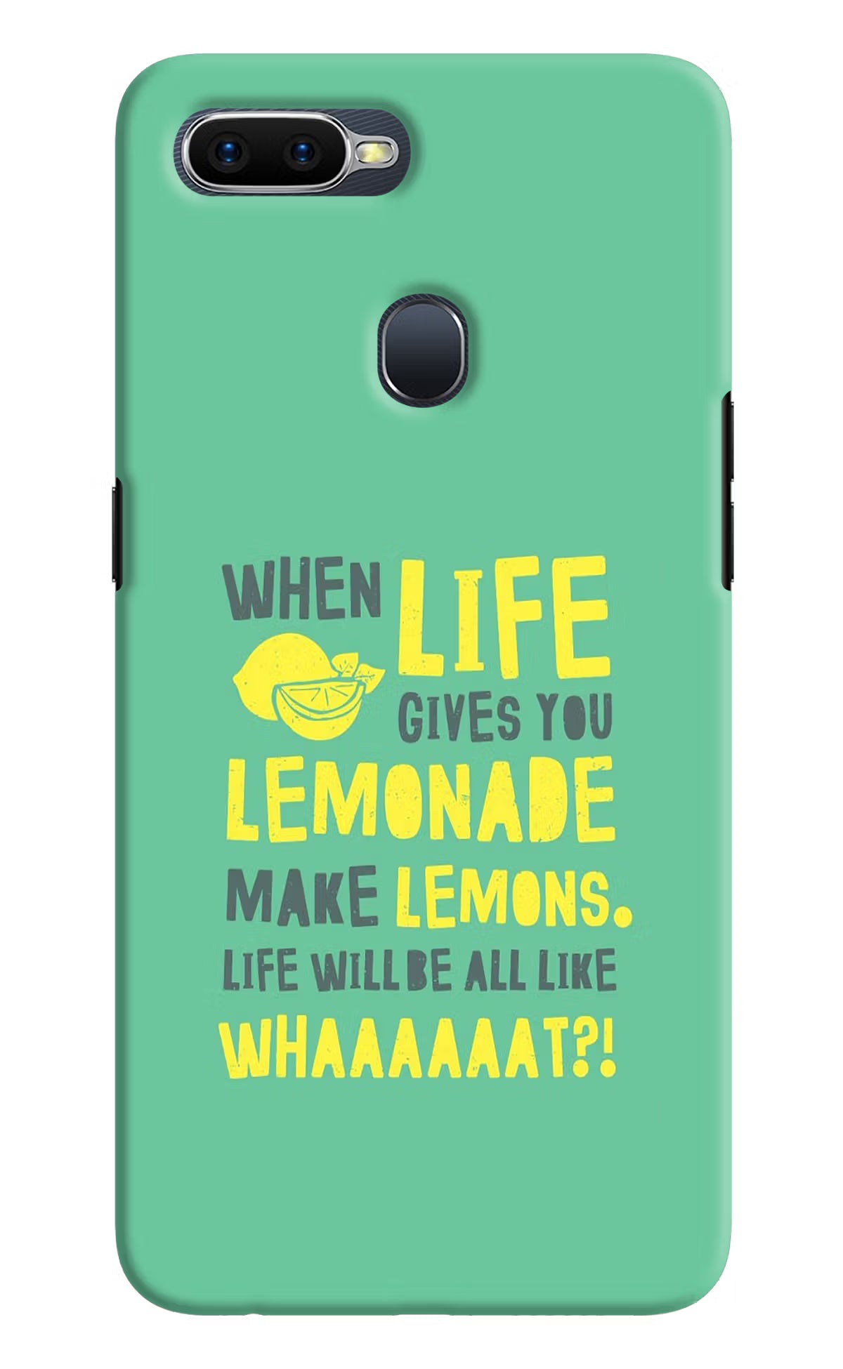 Quote Oppo F9/F9 Pro Hard Case Back Cover by Casekaro