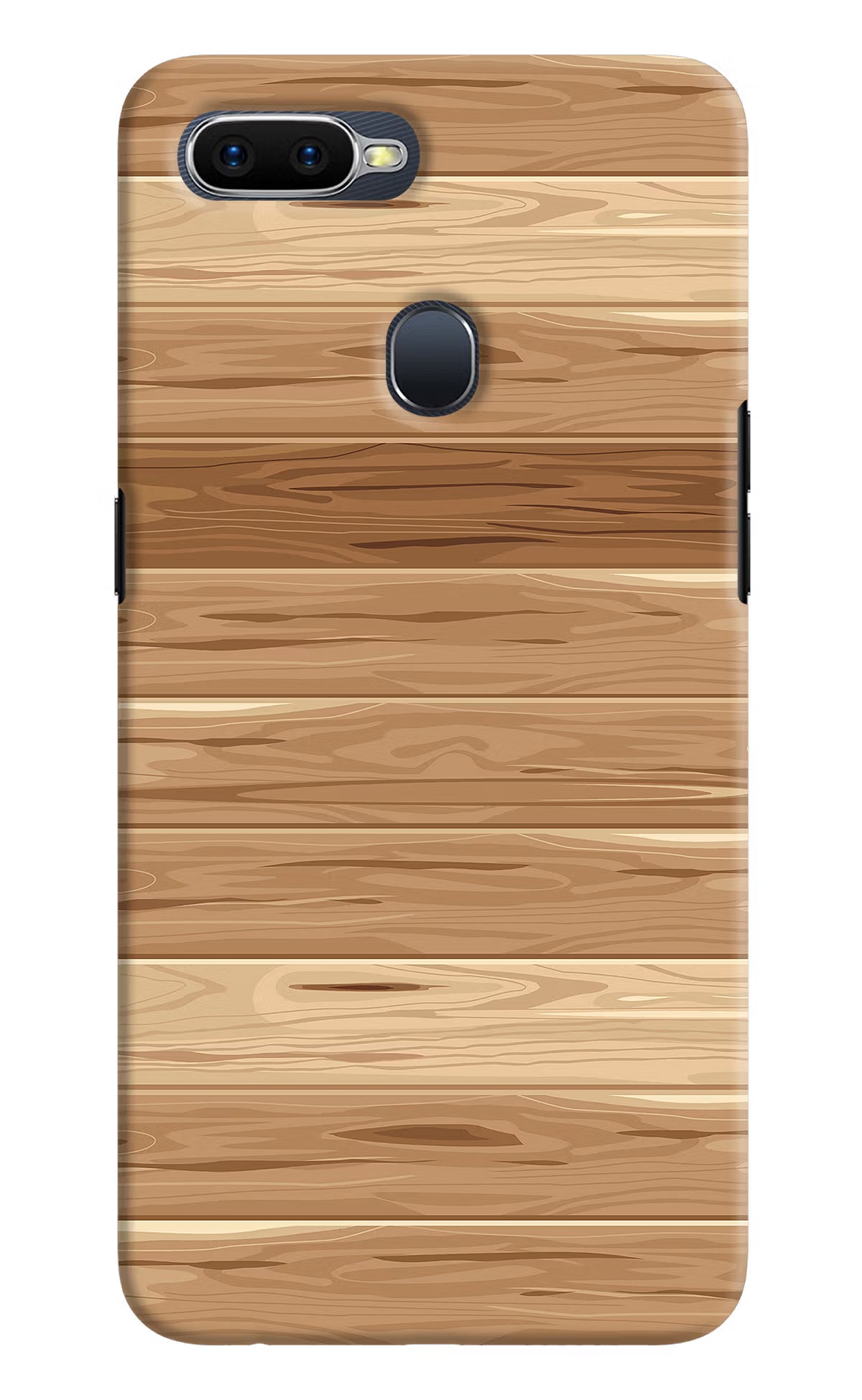 Wooden Vector Oppo F9/F9 Pro Hard Case Back Cover by Casekaro