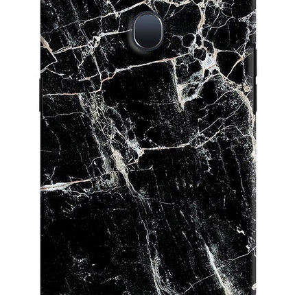 Black Marble Texture Oppo F9/F9 Pro Hard Case Back Cover by Casekaro