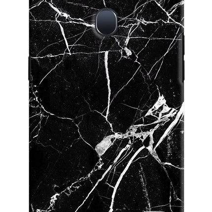 Black Marble Pattern Oppo F9/F9 Pro Hard Case Back Cover by Casekaro