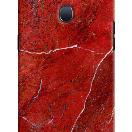 Red Marble Design Oppo F9/F9 Pro Hard Case Back Cover by Casekaro