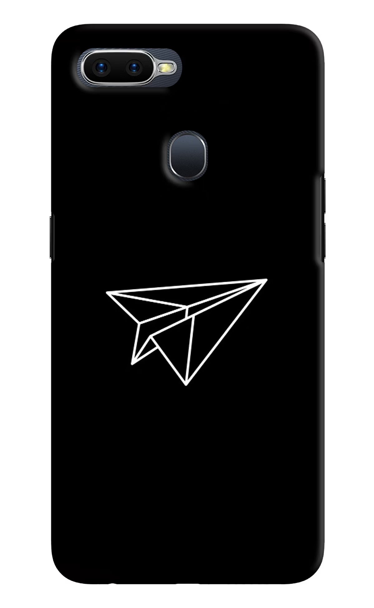 Paper Plane White Oppo F9/F9 Pro Hard Case Back Cover by Casekaro