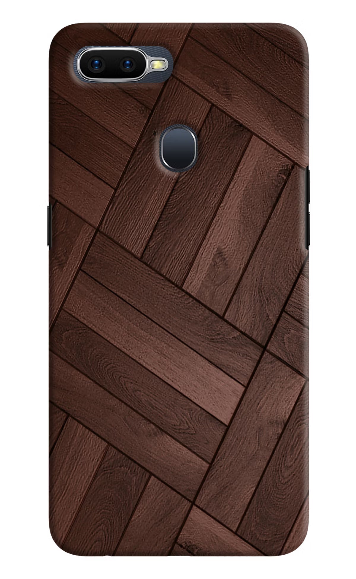 Wooden Texture Design Oppo F9/F9 Pro Hard Case Back Cover by Casekaro