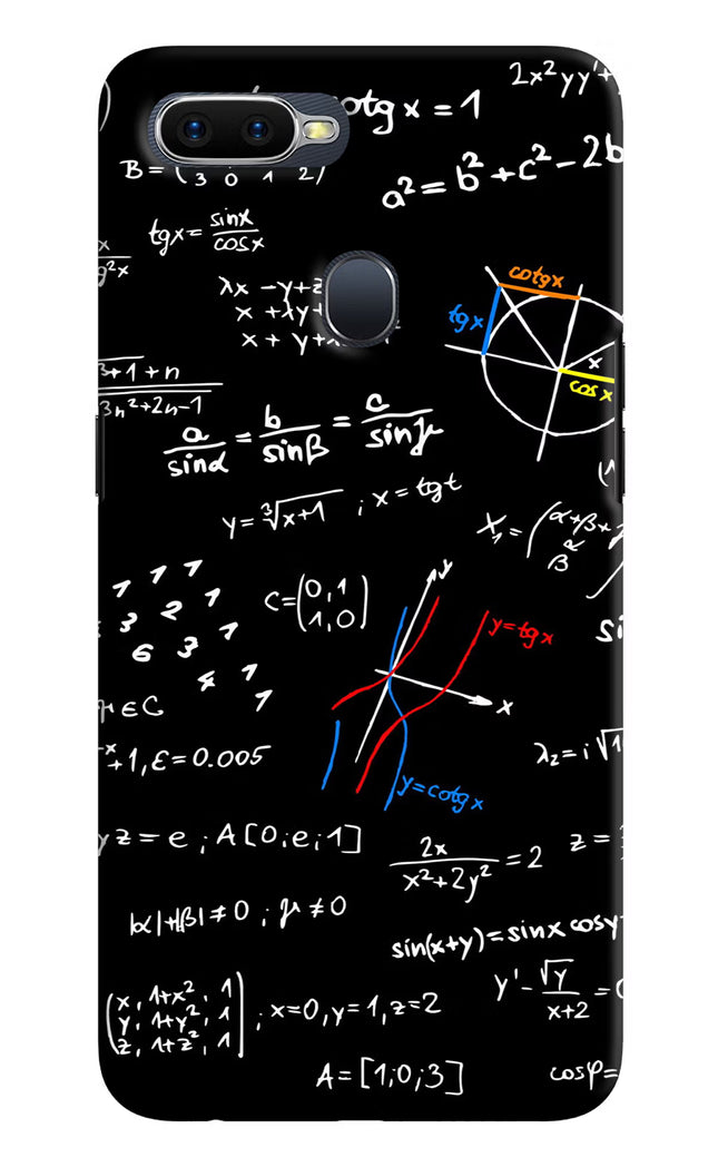 Mathematics Formula Oppo F9/F9 Pro Hard Case Back Cover by Casekaro