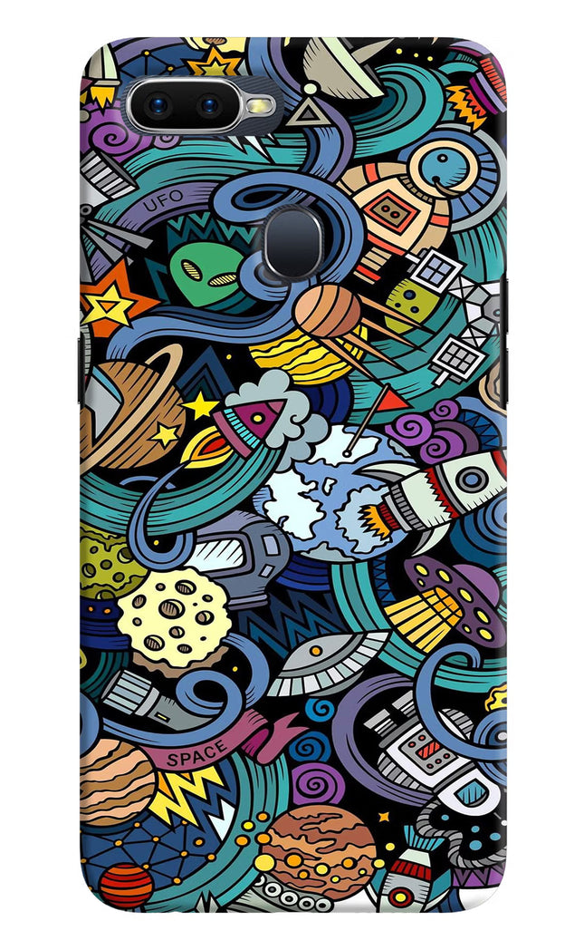 Space Abstract Oppo F9/F9 Pro Hard Case Back Cover by Casekaro
