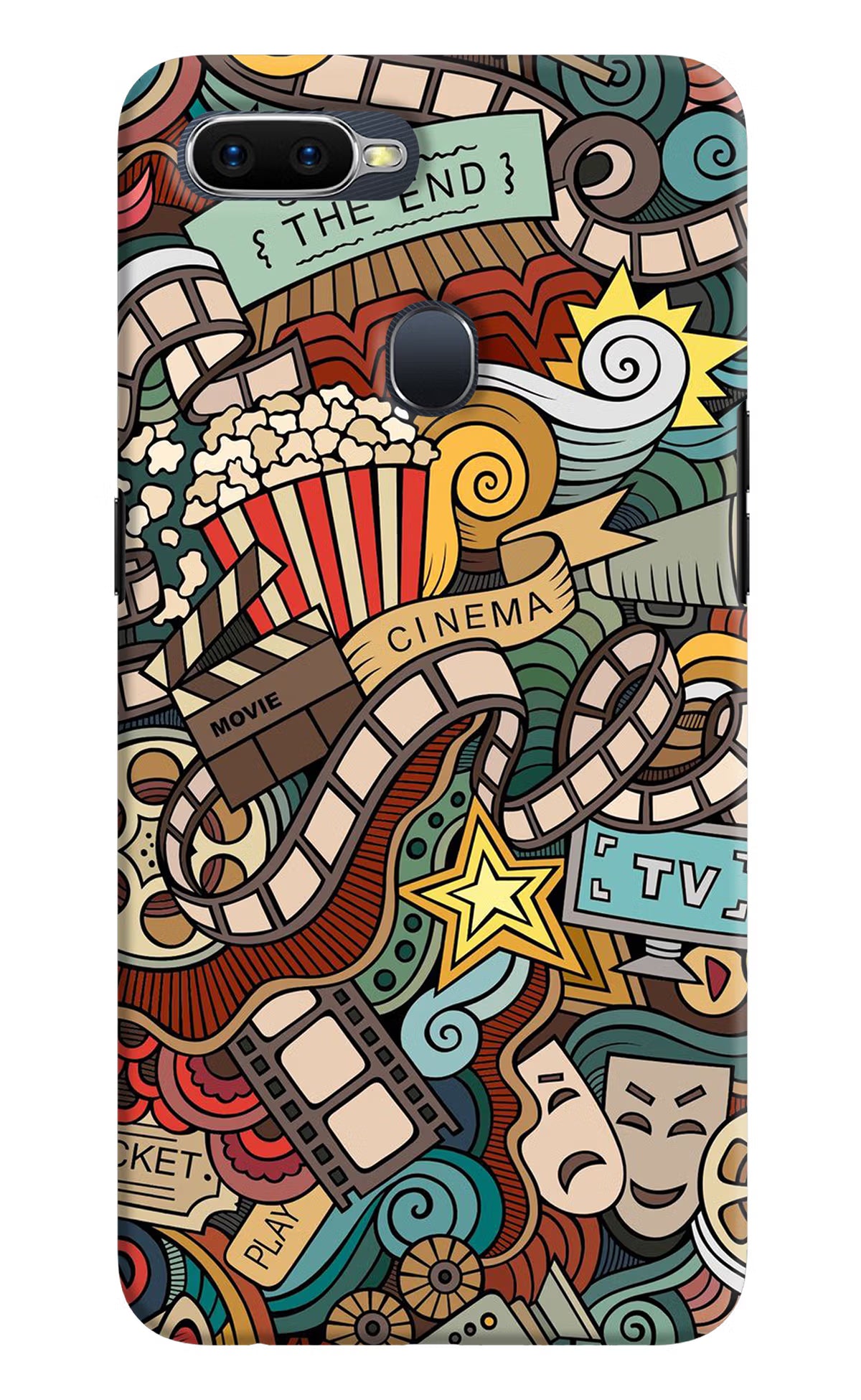 Cinema Abstract Oppo F9/F9 Pro Hard Case Back Cover by Casekaro