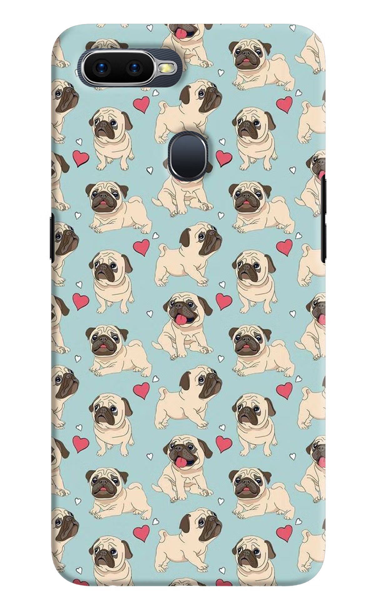 Pug Dog Oppo F9/F9 Pro Hard Case Back Cover by Casekaro