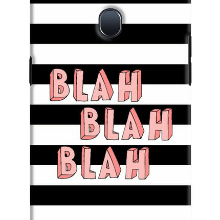 Blah Blah Blah Oppo F9/F9 Pro Hard Case Back Cover by Casekaro