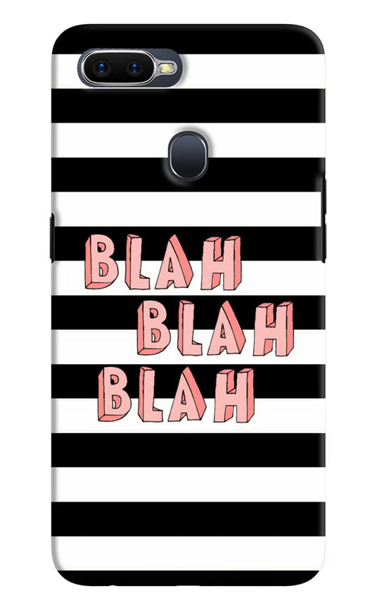 Blah Blah Blah Oppo F9/F9 Pro Hard Case Back Cover by Casekaro