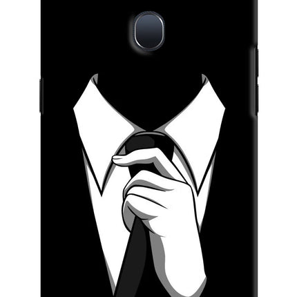 Black Tie Oppo F9/F9 Pro Hard Case Back Cover by Casekaro