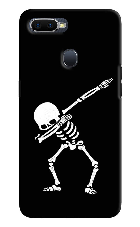 Dabbing Skeleton Art Oppo F9/F9 Pro Hard Case Back Cover by Casekaro