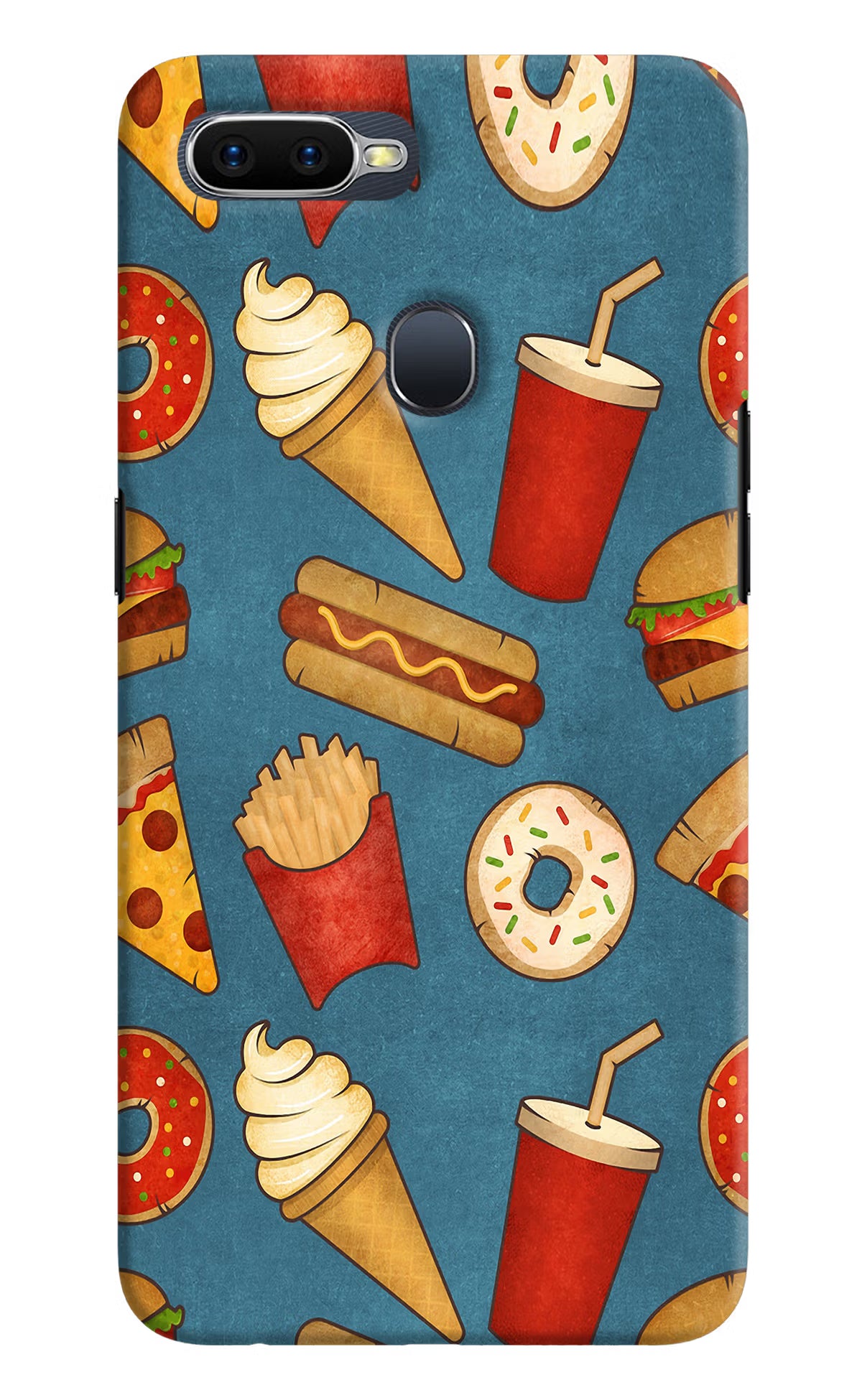 Foodie Oppo F9/F9 Pro Hard Case Back Cover by Casekaro