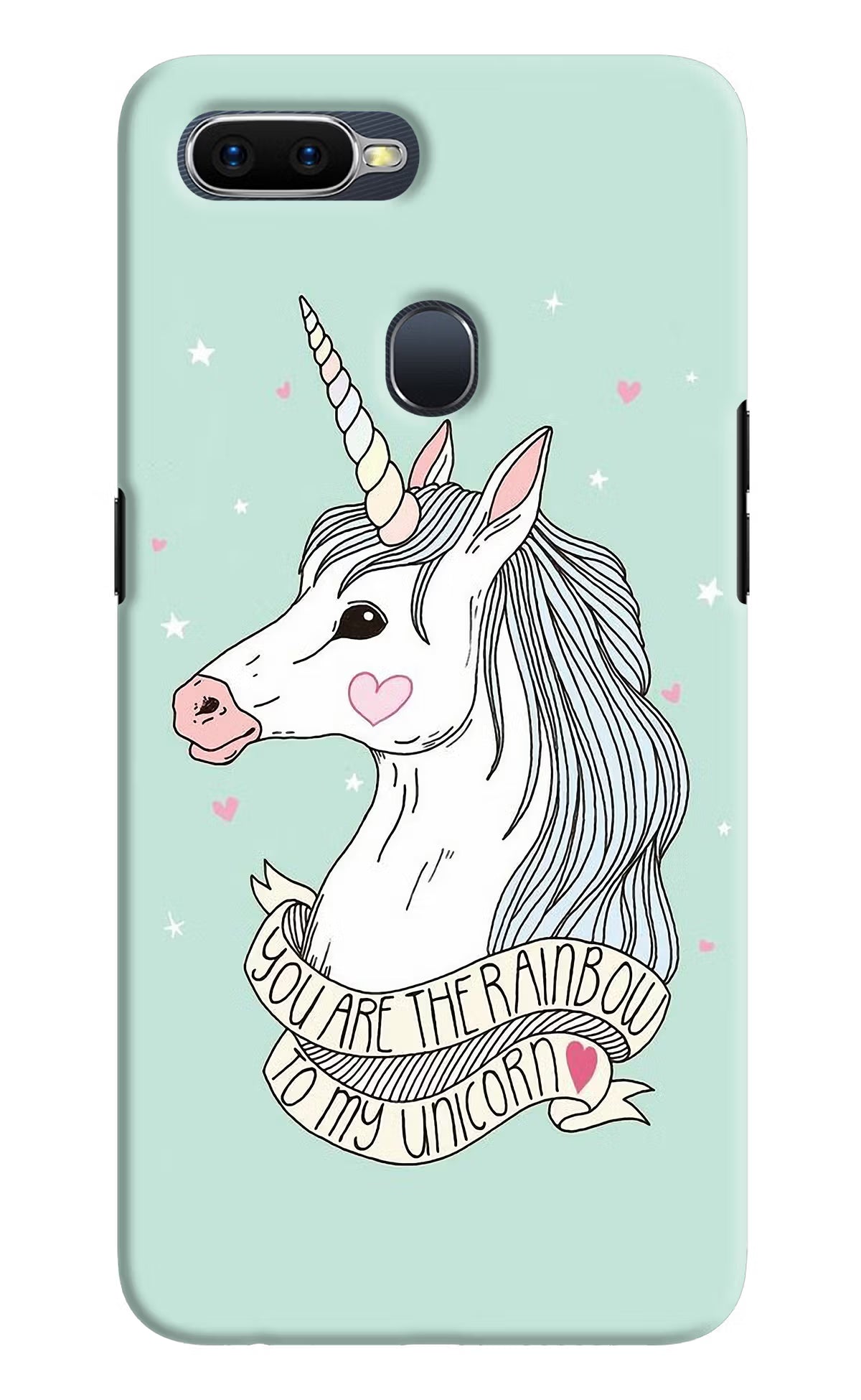 Unicorn Wallpaper Oppo F9/F9 Pro Hard Case Back Cover by Casekaro