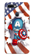 Captain America Oppo F9/F9 Pro Hard Case Back Cover by Casekaro