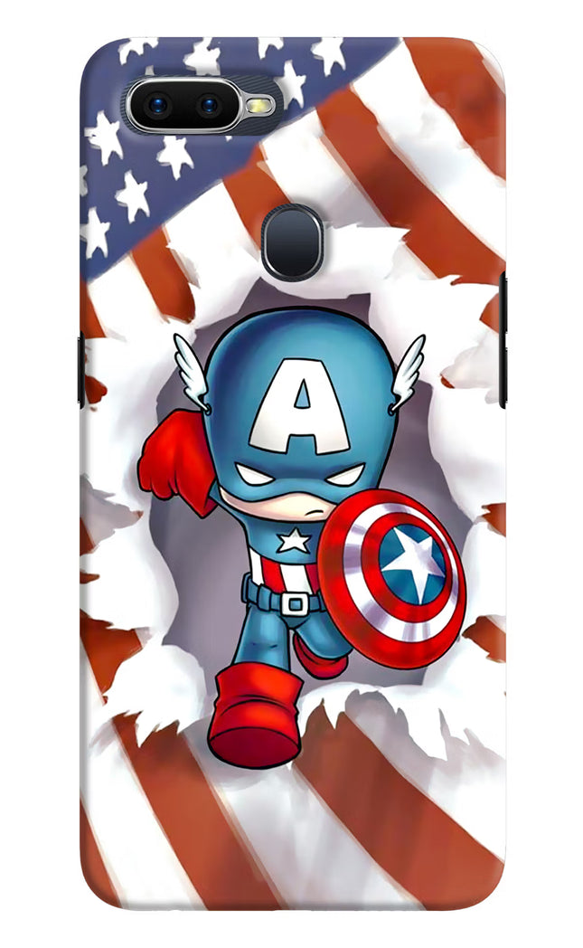 Captain America Oppo F9/F9 Pro Hard Case Back Cover by Casekaro