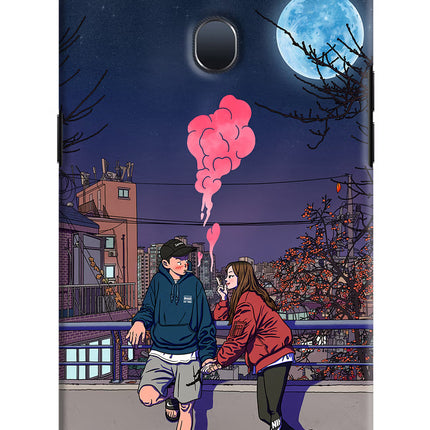 Chilling Couple Oppo F9/F9 Pro Hard Case Back Cover by Casekaro