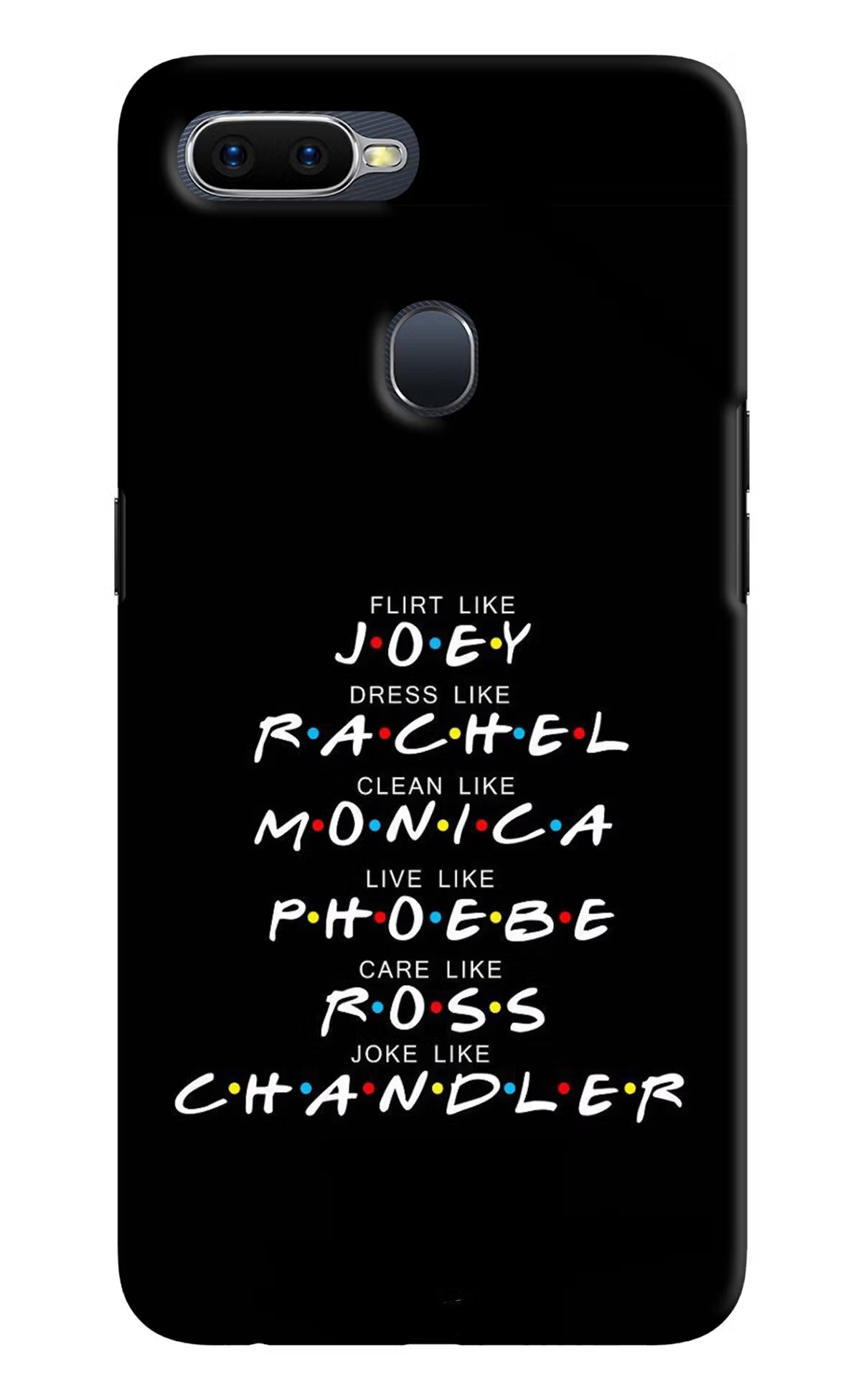 FRIENDS Character Oppo F9/F9 Pro Hard Case Back Cover by Casekaro