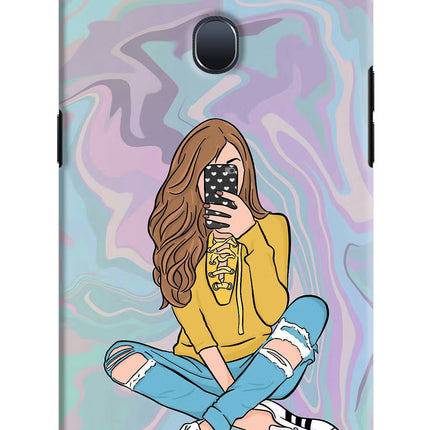 Selfie Girl Oppo F9/F9 Pro Hard Case Back Cover by Casekaro