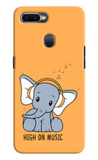 High On Music Oppo F9/F9 Pro Hard Case Back Cover by Casekaro