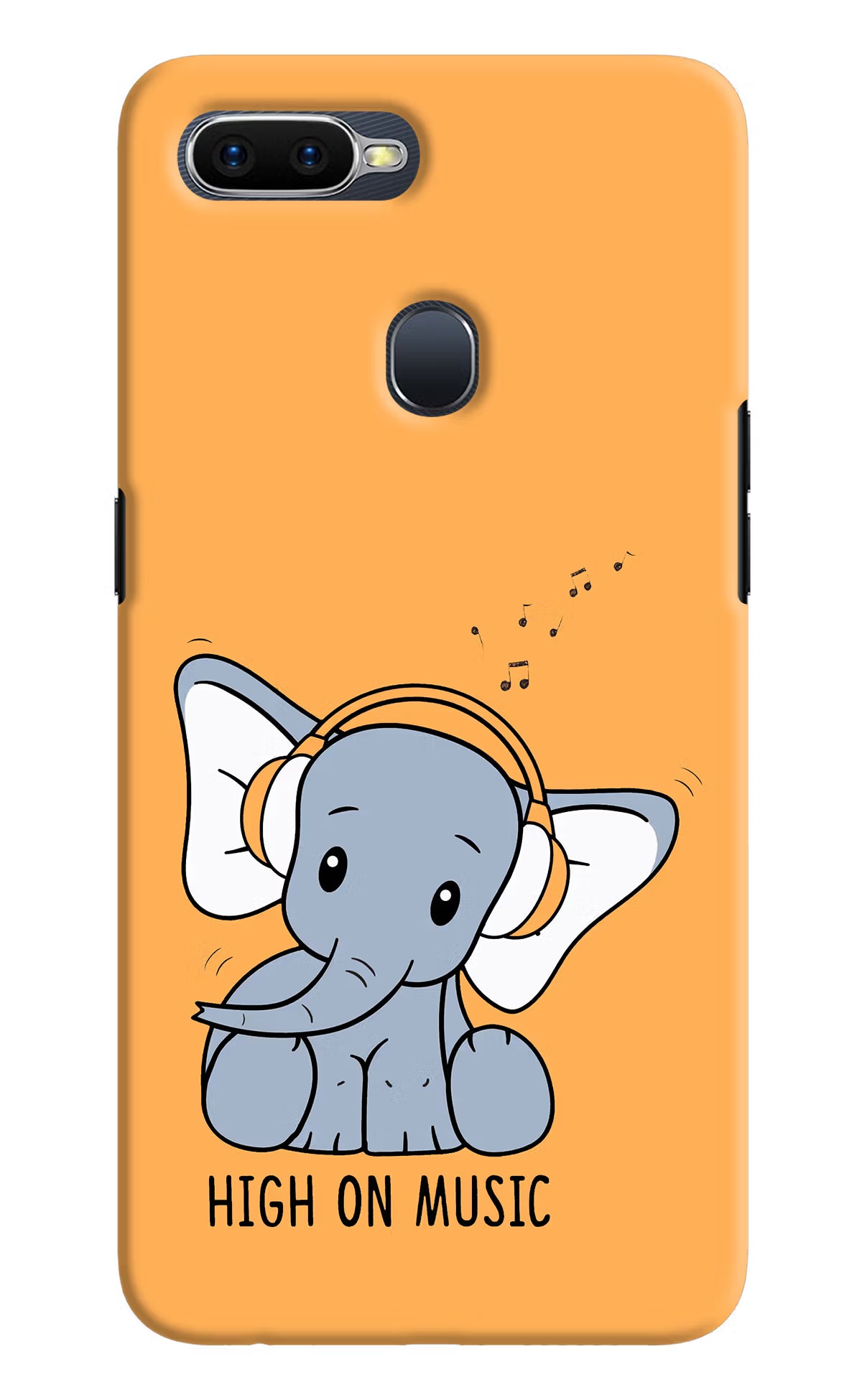 High On Music Oppo F9/F9 Pro Hard Case Back Cover by Casekaro