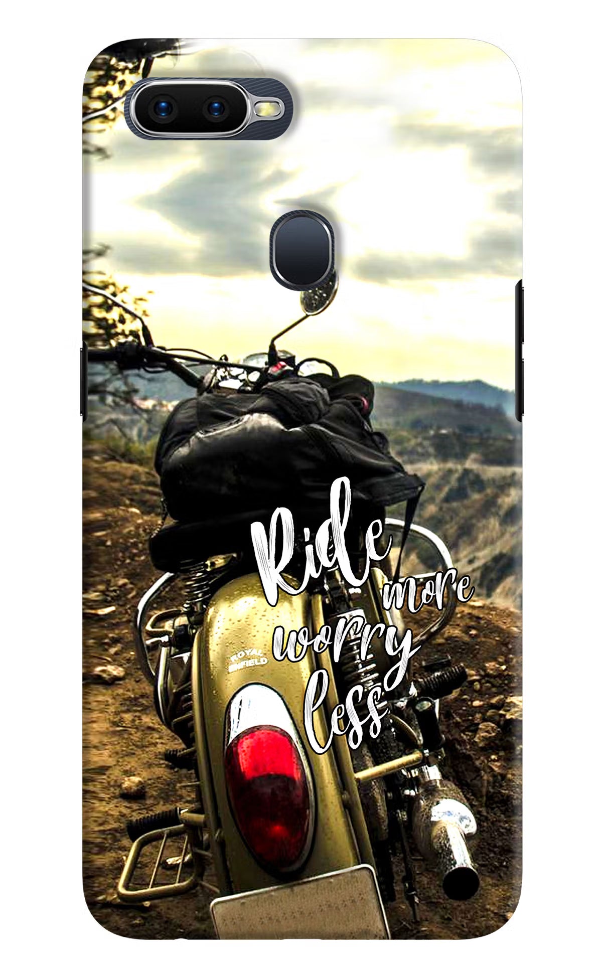 Ride More Worry Less Oppo F9/F9 Pro Hard Case Back Cover by Casekaro