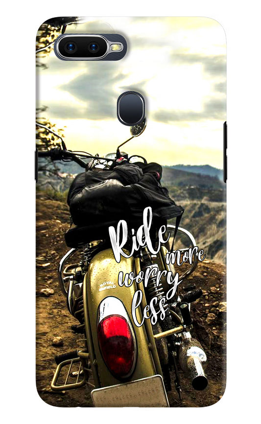 Ride More Worry Less Oppo F9/F9 Pro Hard Case Back Cover by Casekaro