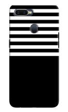 Black and White Print Oppo F9/F9 Pro Hard Case Back Cover by Casekaro