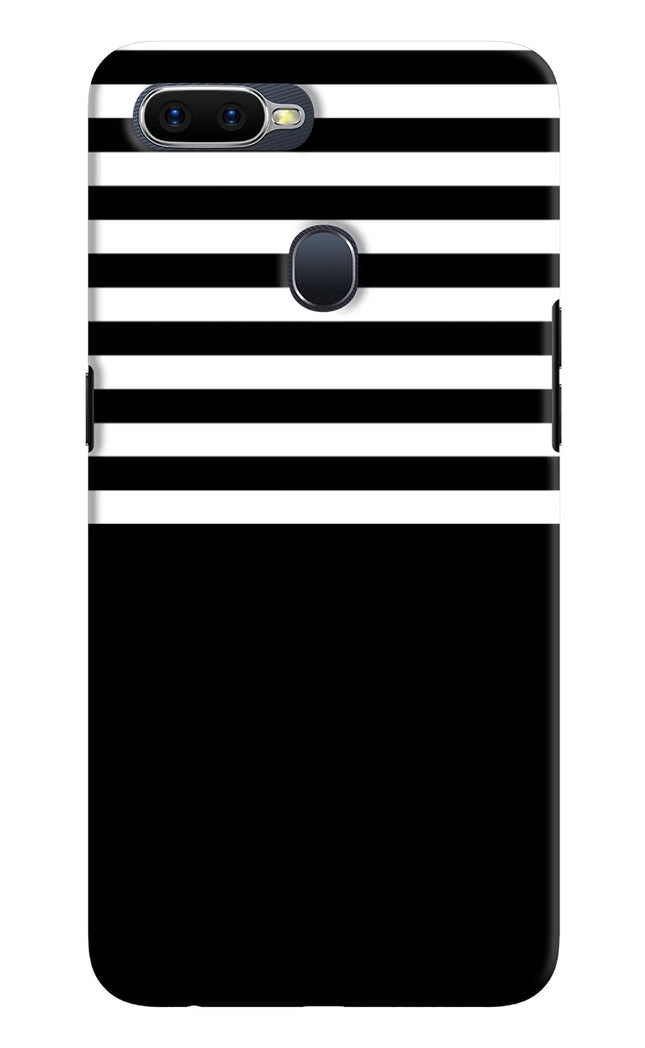 Black and White Print Oppo F9/F9 Pro Hard Case Back Cover by Casekaro