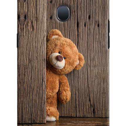 Teddy Wooden Oppo F9/F9 Pro Hard Case Back Cover by Casekaro