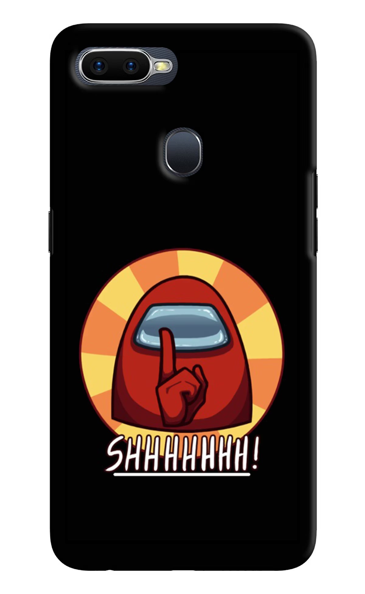 Among Us Shhh! Oppo F9/F9 Pro Hard Case Back Cover by Casekaro