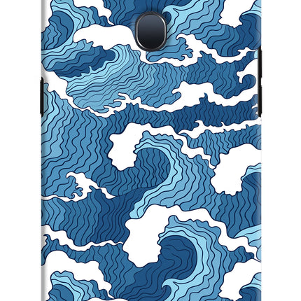 Blue Waves Oppo F9/F9 Pro Hard Case Back Cover by Casekaro
