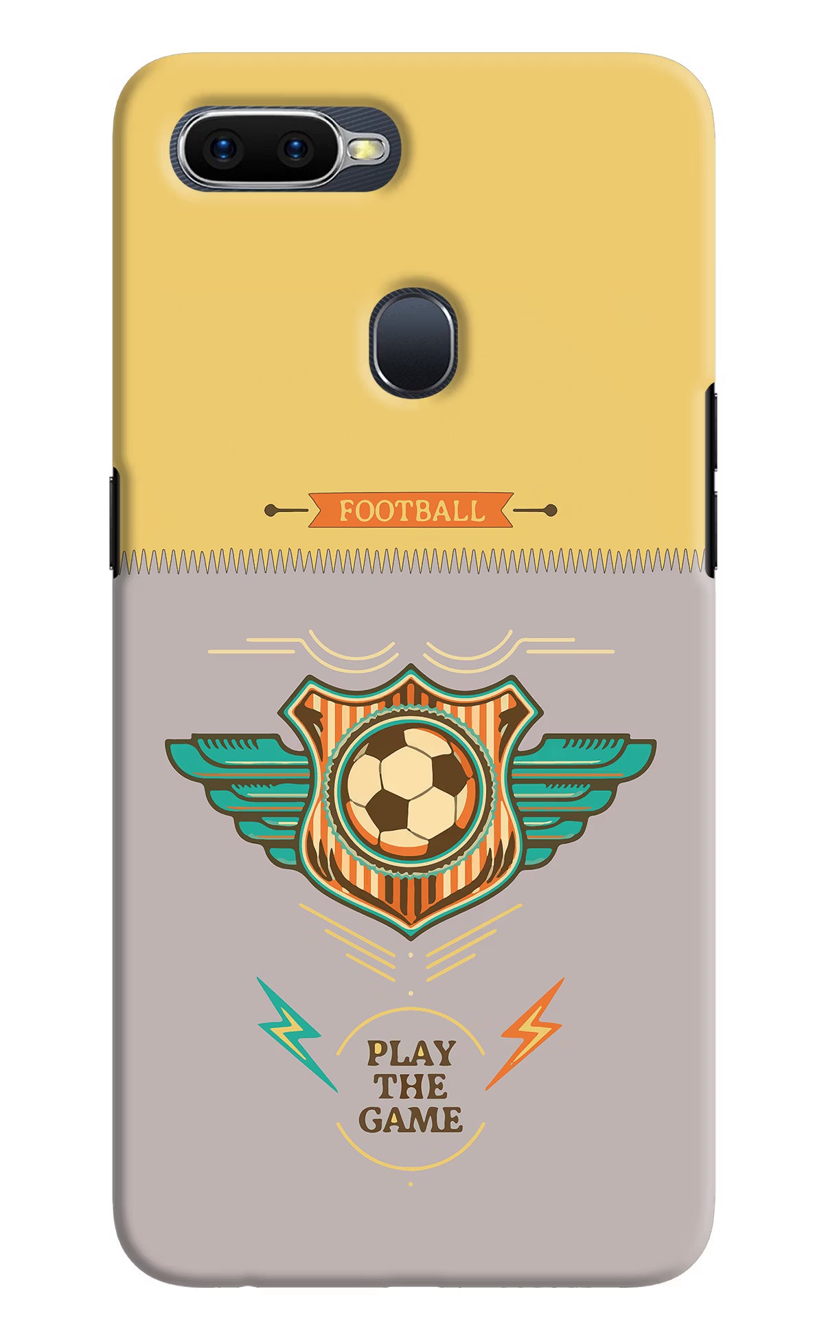 Football Oppo F9/F9 Pro Hard Case Back Cover by Casekaro