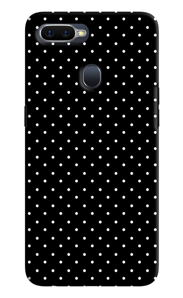 White Dots Oppo F9/F9 Pro Hard Case Back Cover by Casekaro