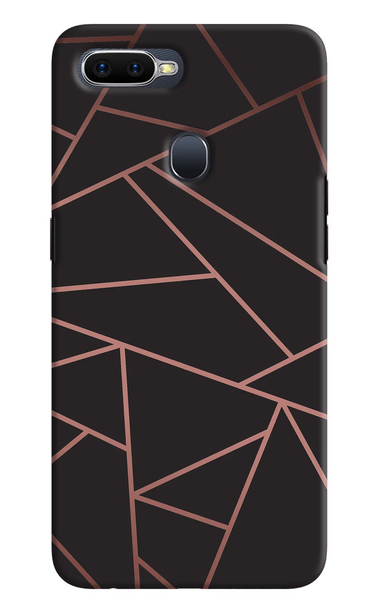 Geometric Pattern Oppo F9/F9 Pro Hard Case Back Cover by Casekaro