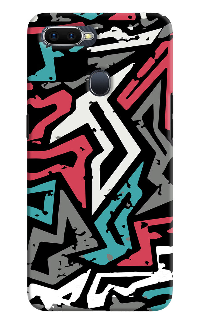 Geometric Graffiti Oppo F9/F9 Pro Hard Case Back Cover by Casekaro
