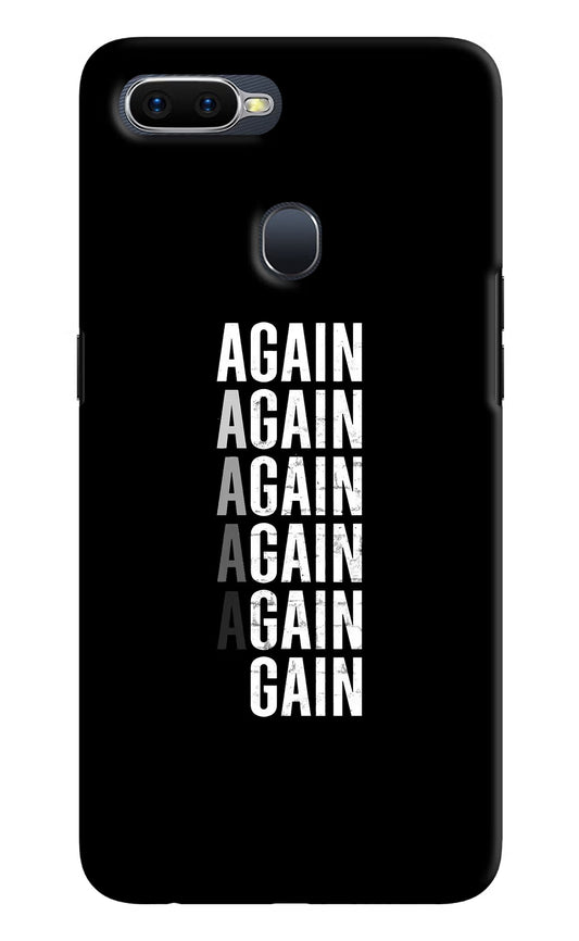 Again Again Gain Oppo F9/F9 Pro Hard Case Back Cover by Casekaro