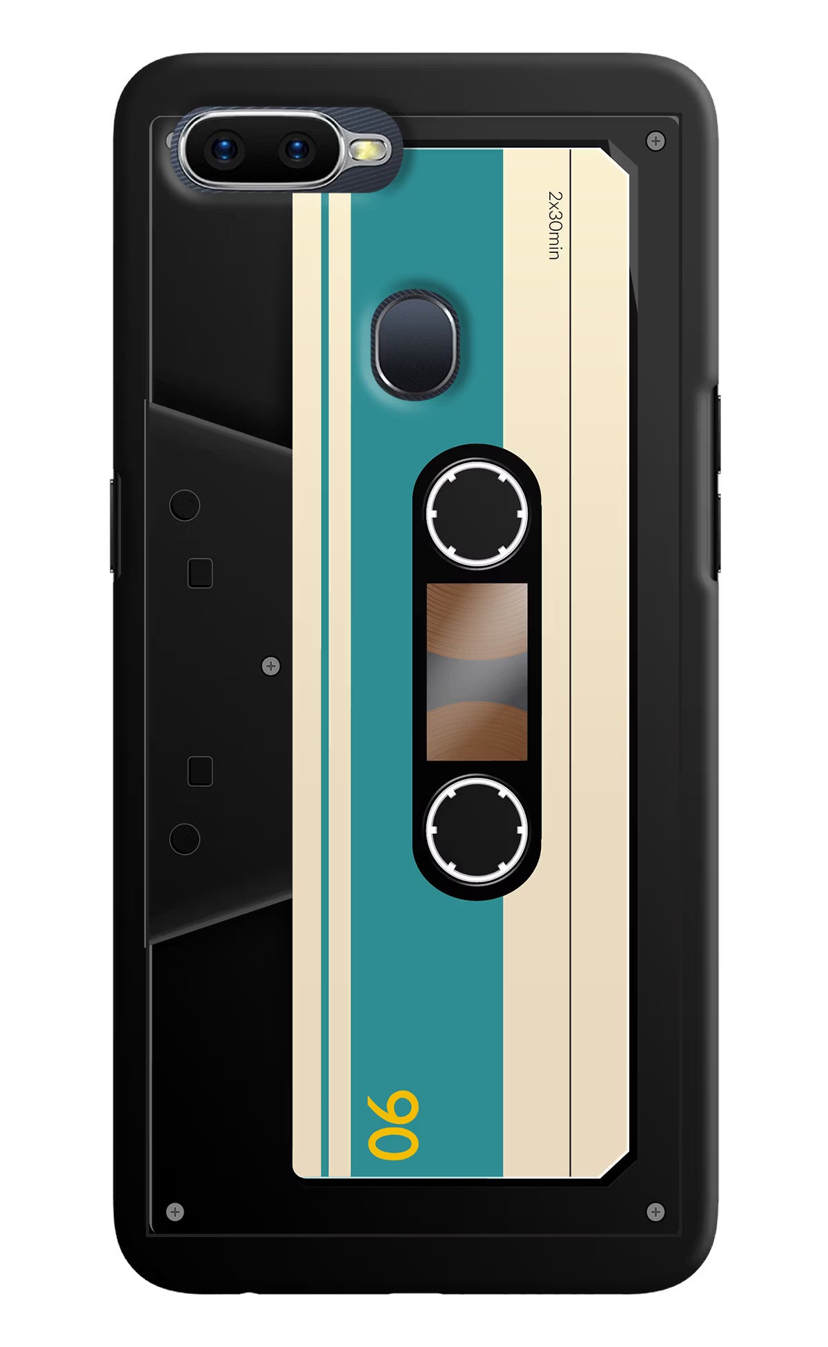 Cassette Oppo F9/F9 Pro Hard Case Back Cover by Casekaro