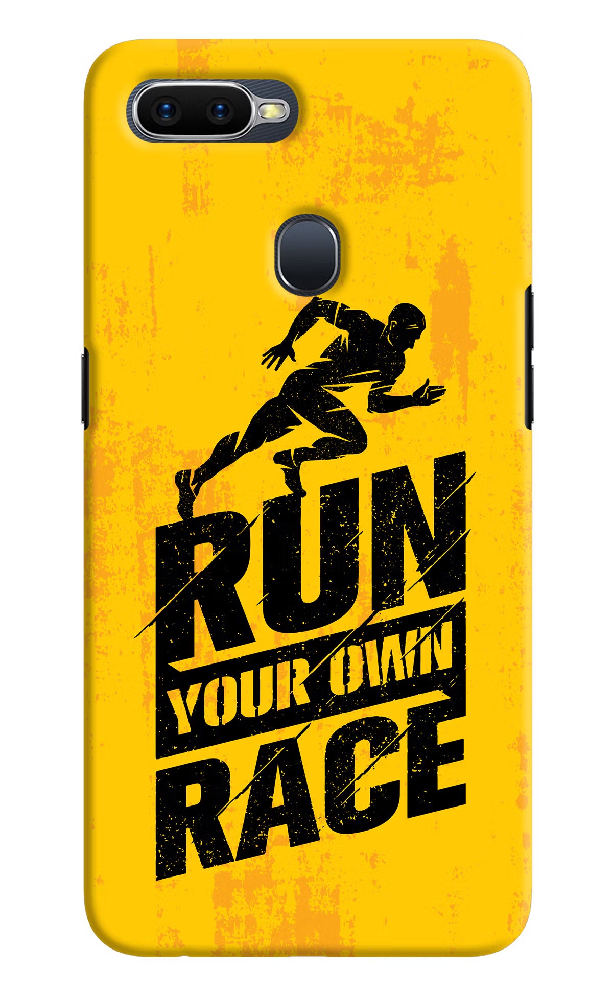 Run Your Own Race Oppo F9/F9 Pro Hard Case Back Cover by Casekaro