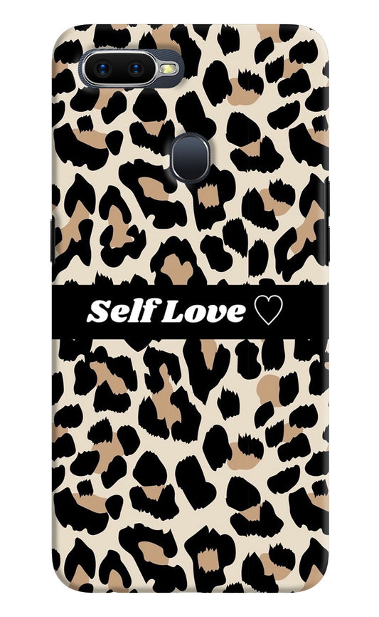 Leopard Print Self Love Oppo F9/F9 Pro Back Cover