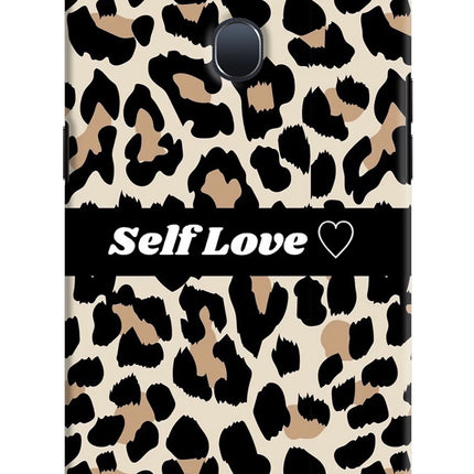 Leopard Print Self Love Oppo F9/F9 Pro Hard Case Back Cover by Casekaro