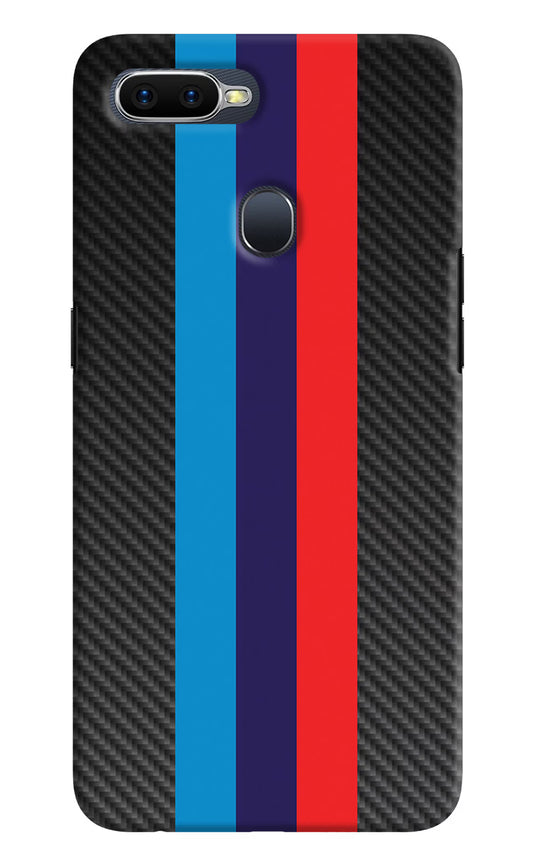 BMW Stripes Pattern Oppo F9/F9 Pro Hard Case Back Cover by Casekaro
