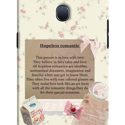 Hopeless Romantic Oppo F9/F9 Pro Hard Case Back Cover by Casekaro