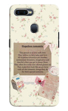 Hopeless Romantic Oppo F9/F9 Pro Hard Case Back Cover by Casekaro