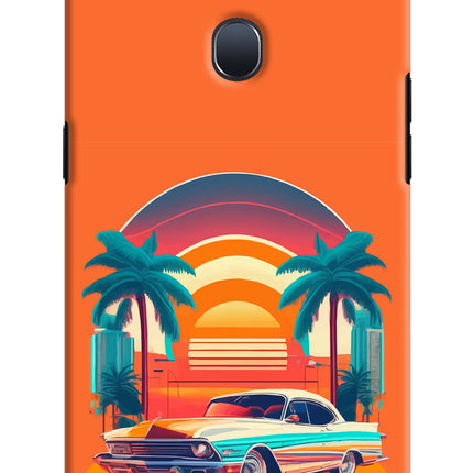 Palm Drive 80s Oppo F9/F9 Pro Hard Case Back Cover by Casekaro