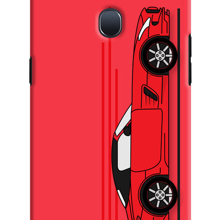 Red Velocity Oppo F9/F9 Pro Hard Case Back Cover by Casekaro
