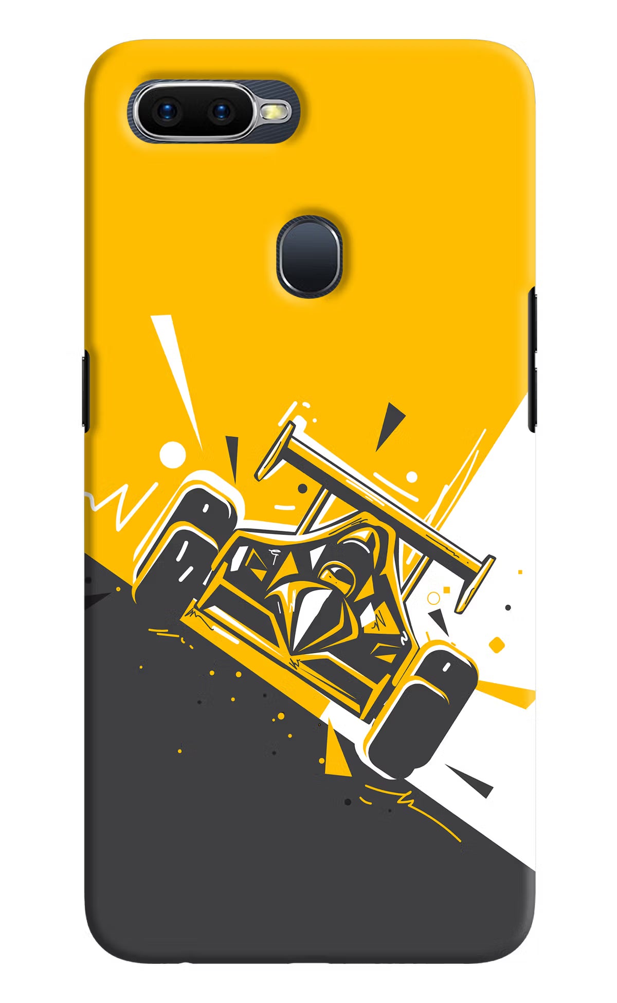 Track King Oppo F9/F9 Pro Hard Case Back Cover by Casekaro